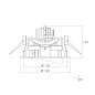 ART-RE-164 LED светильник встраиваемый поворотный  Downlight   -  Встраиваемые светильники 
